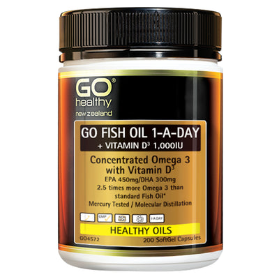 Go Fish Oil 1-A-Day + Vitamin D3 1,000IU - Apex Health