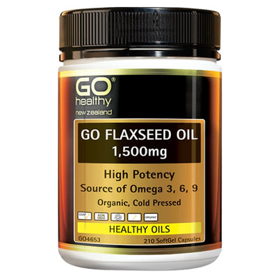 Go Flaxseed Oil 1,500mg - High Potency - Apex Health