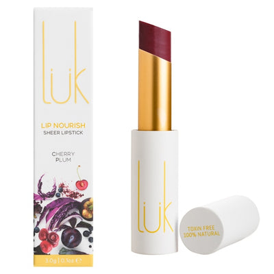 Lip Nourish Sheer Lipstick - Cherry Plum - Apex Health