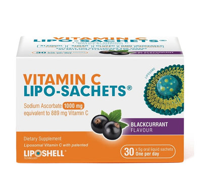 Vitamin C Lipo-Sachet Blackcurrant 1000mg - Apex Health