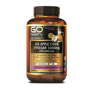 GO Apple Cider Vinegar 1,000mg with Capsi-Slim - Apex Health