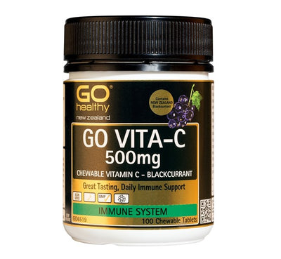 GO VITA-C 500mg Blackcurrant - Apex Health