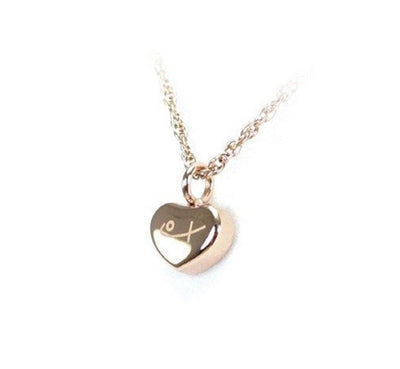 Tiny Gold Heart Pendant with Gold Chain - Apex Health