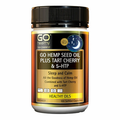 GO Hemp Seed Oil Plus Tart Cherry & 5HTP - Apex Health