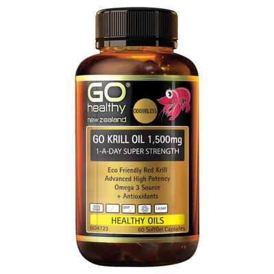 Go Krill Oil 1,500mg 1-A-Day Super Strength - Apex Health