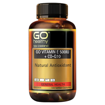 Go Vitamin E 500IU + Co-Q10 - Apex Health