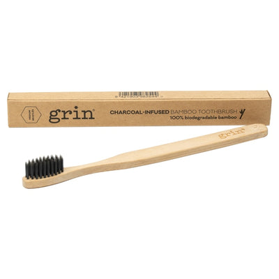 Charcoal-Infused Bamboo Toothbrush - Apex Health