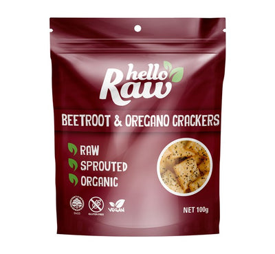 Beetroot and Oregano Crackers - Apex Health