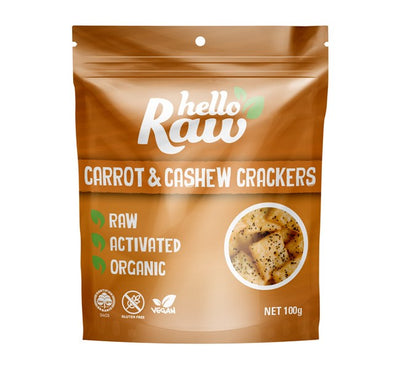 Carrot and Cashew Crackers - Apex Health