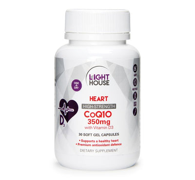 CoQ10 350mg with Vitamin D3 - Apex Health