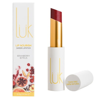 Lip Nourish Sheer Lipstick - Cranberry Citrus - Apex Health