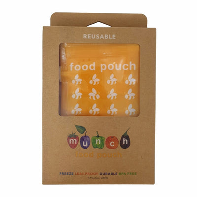 Reusable Food Pouches - Yellow - Apex Health