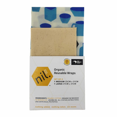 Beeswax Food Wraps - Blue Vessels - Apex Health
