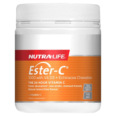 Ester C with Vitamin D3 & Echinacea Chewables - Apex Health