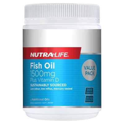 Omega 3 Fish Oil 1500mg + Vitamin D - Apex Health