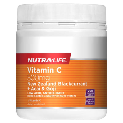 Vitamin C 500mg Blackcurrant + Acai & Goji - Apex Health