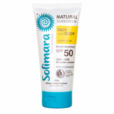 Natural Sunscreen Face and Body SPF 50 Golden Sands - Apex Health