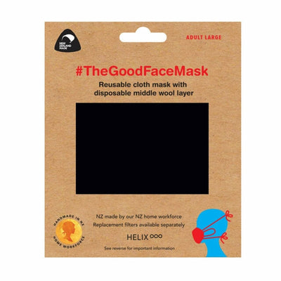 The Good Facemask - Adult Black - Apex Health